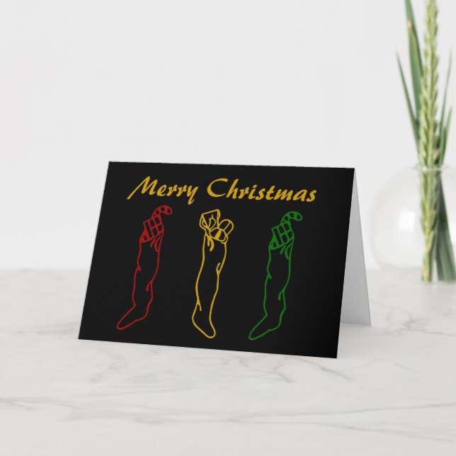 Cartão De Festividades Art Deco - Feliz Natal - Personalizado (Frente)