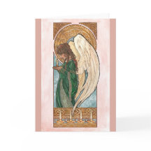 Art Nouveau Anjo de Natal com Velas