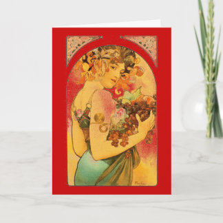 Cartão De Festividades Art Nouveau  Valintine design card