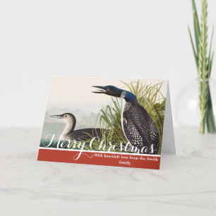 Cartão De Festividades Arte da Natureza do Pássaro Mergulhão Comum Audubo