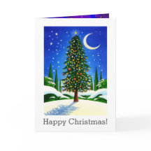 Arte de Árvore de Natal Neve - Presentes, Lua e Es