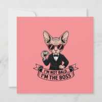 Arte de Café com Gato Sphynx Chefe Legal