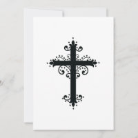 Arte de Cruz Talhada Ornamentada Premium