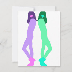 Cartão De Festividades 'Arte de Moda Moderna do Grafite'