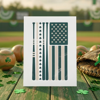 Cartão De Festividades Arte de Orgulho do Shamrock da Bandeira Irlandesa