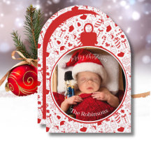 Arte de Ornamento de Natal Caprichoso em Desenho à