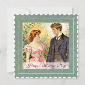 Cartão De Festividades Arte do Amor Vintage - Dia dos Namorados