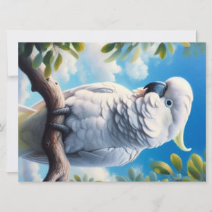 Cartão De Festividades Arte do Cockatoo