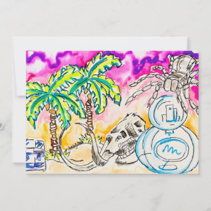 Cartão De Festividades Arte esquisita