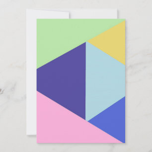 Cartão De Festividades arte geométrica multicoloração