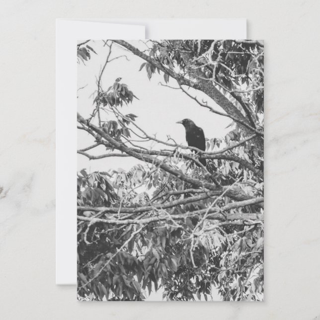 Cartão De Festividades arte gótica americana estilizada de alto contraste (Frente)