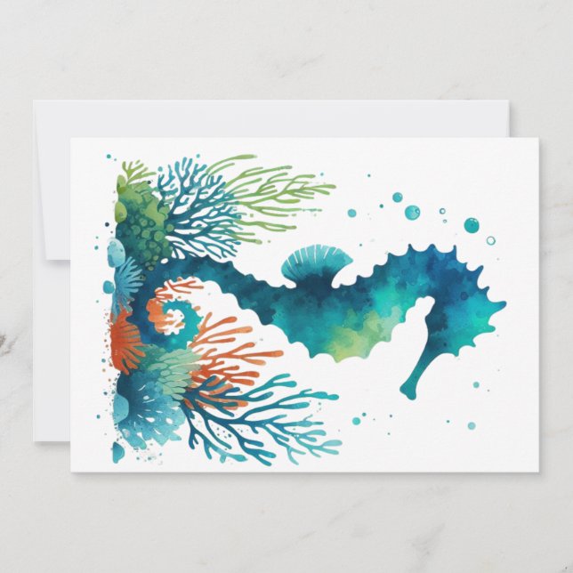 Cartão De Festividades Arte marítima náutica/praia/costeira (Frente)