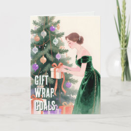 Cartão De Festividades Arte Pintada à Mão | Presentes Engraçados de Natal