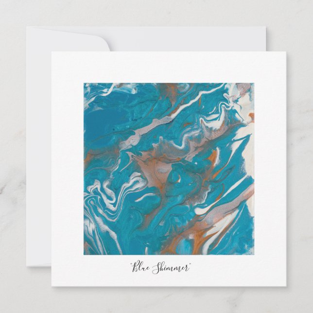 Cartão De Festividades Arte por Heather Square (Frente)