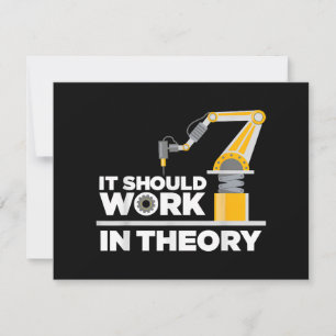 Cartão De Festividades Arte Robótica Engraçada Para Homens Crianças Robót