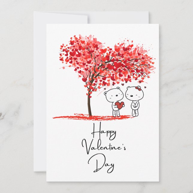 Cartão De Festividades Artes de água personalizadas adoráveis para o Dia  (Frente)