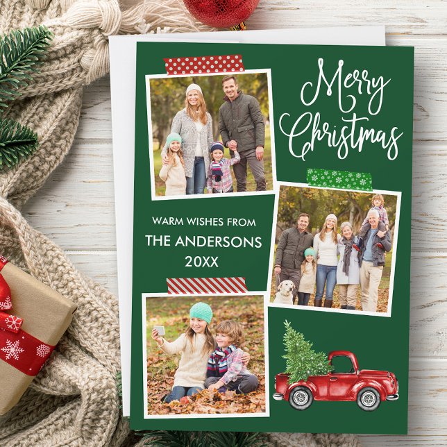 Cartão De Festividades Artesanato de caligrafia divertida Caminhão de Nat (Customize to add text to back of card.)