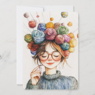 Cartão De Festividades Artesanato de Natal de Yarn Crown Knitter