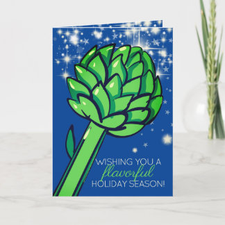 Cartão De Festividades Artichoke vegetable food chef restaurant catering