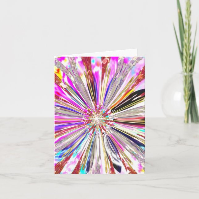 Cartão De Festividades Artista do Autismo Candy Waters (Frente)