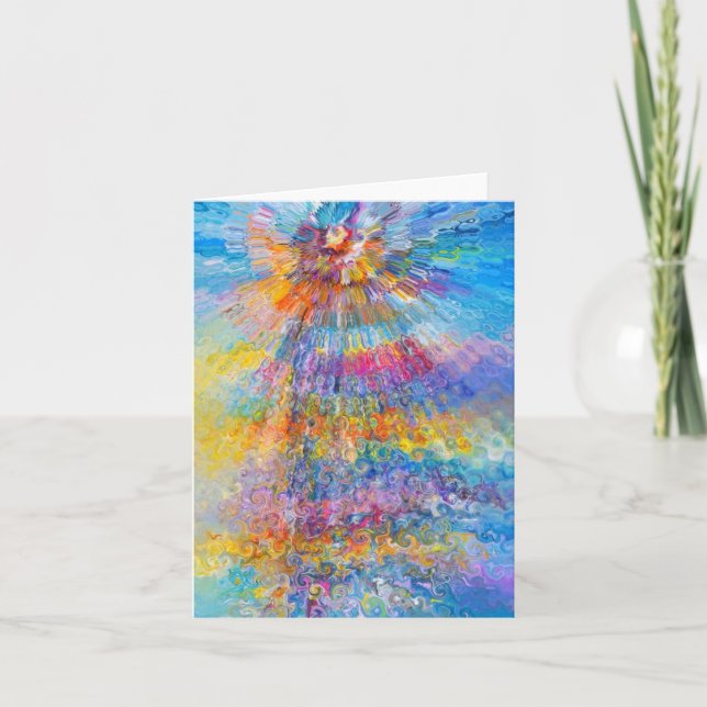 Cartão De Festividades Artista do Autismo Candy Waters (Frente)