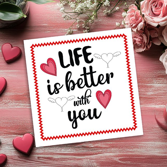 Cartão De Festividades Artistic Hand Drawing Valentine Card for Wife (Artistic Hand Drawing Valentine Card for Wife)