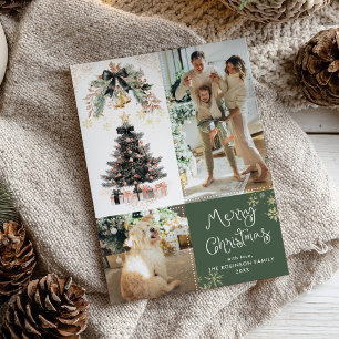 Cartão De Festividades Árvore Arco Negra Elegante Feliz Natal 2 Foto