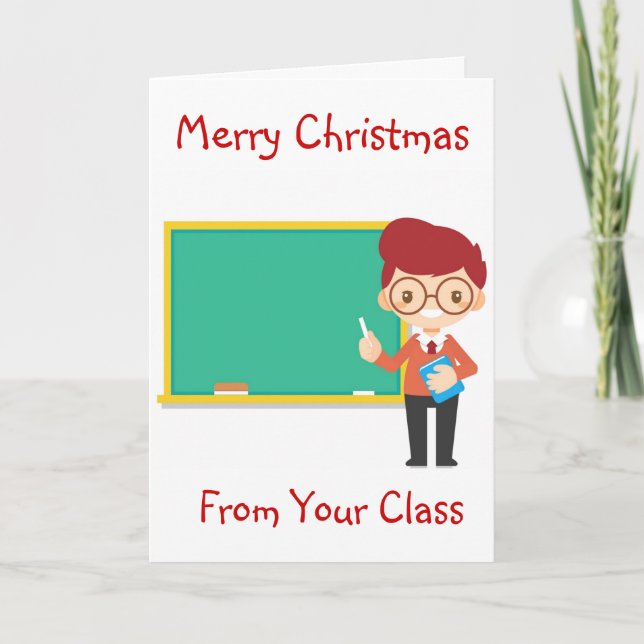 CARTÃO DE FESTIVIDADES ÁRVORE CRAFTY PARA PROFESSOR ESPECIAL NO HOLID DE  (Frente)