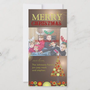 Cartão De Festividades Árvore de Enfeites de natal Retroativos PixDezines