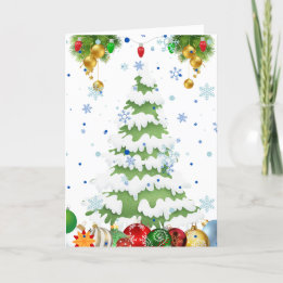 Cartão De Festividades Árvore de Férias