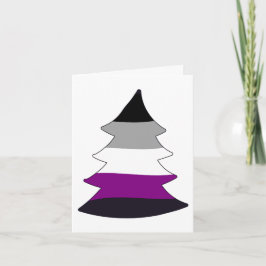 Cartão De Festividades Árvore de Holigay do Orgulho Assexual