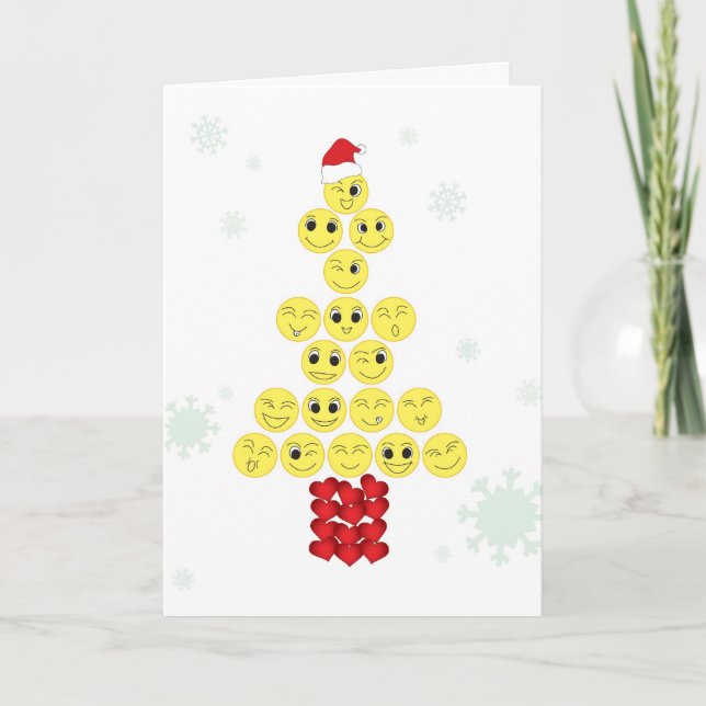 Cartão De Festividades Árvore de Natal (Frente)