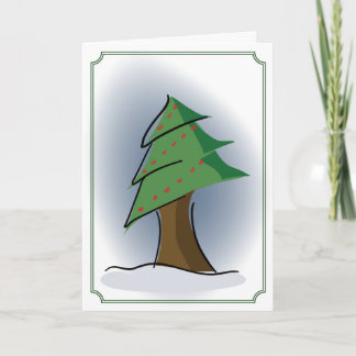 Cartão De Festividades Árvore de Natal
