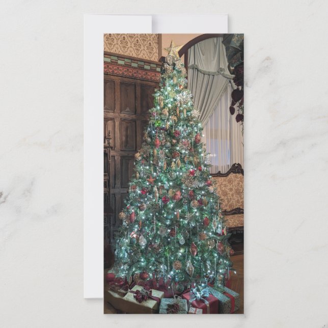 Cartão De Festividades Árvore de Natal (Frente)