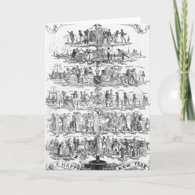 Cartão De Festividades Árvore de Natal (Frente)