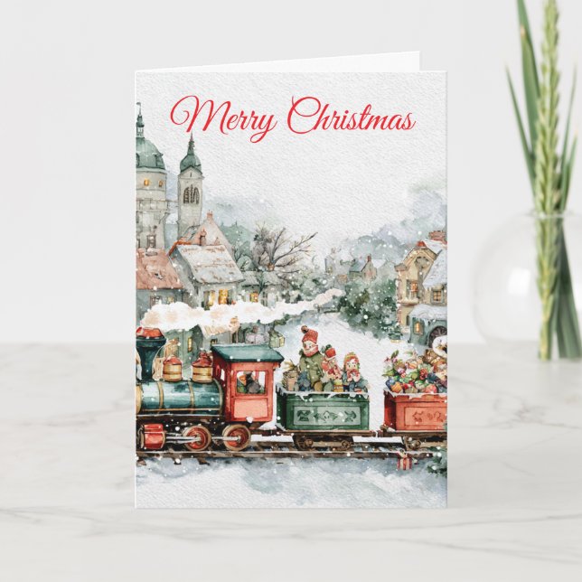 Cartão De Festividades Árvore de Natal (Frente)
