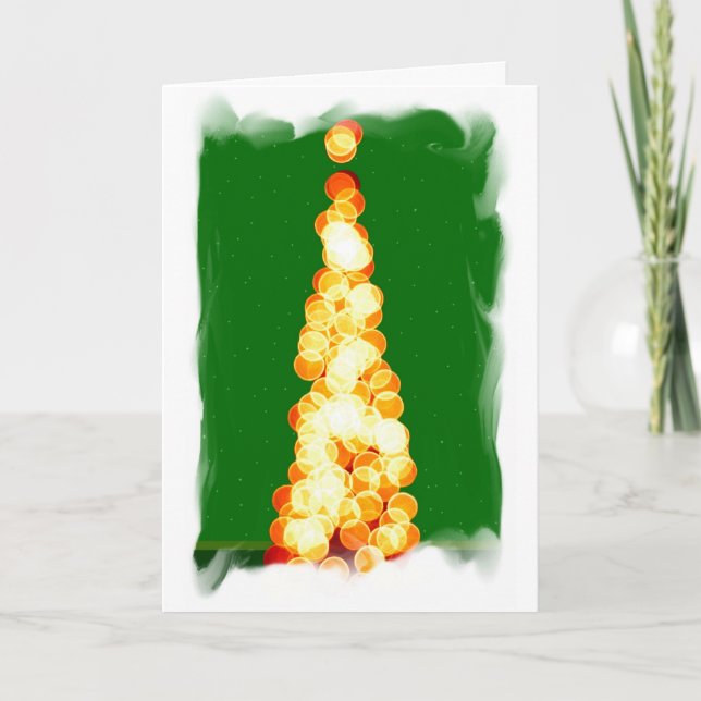 Cartão De Festividades Árvore de Natal (Frente)