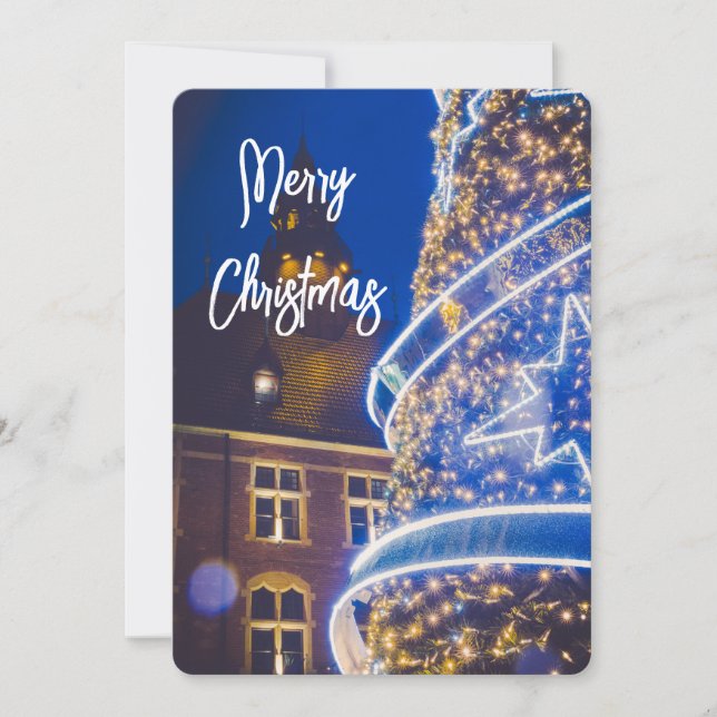 Cartão De Festividades árvore de Natal (Frente)