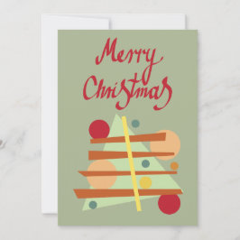 Cartão De Festividades árvore de Natal abstrato