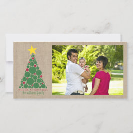 Cartão De Festividades Árvore de Natal bolinhas