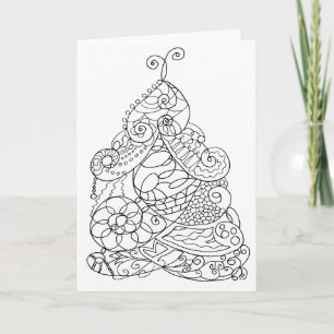 Cartão De Festividades Árvore de Natal bonito