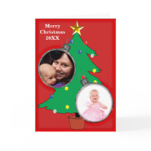 Árvore de Natal com suas fotos