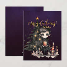 Árvore de Natal de Garoto Gótico Xmas