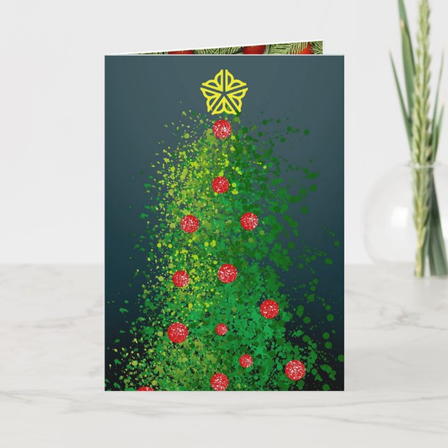 Cartão De Festividades Árvore de Natal de Rochester 2023 (Frente)