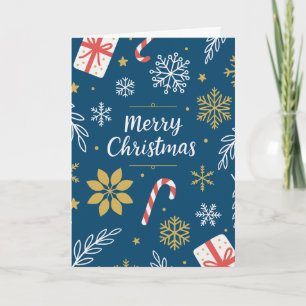 Cartão De Festividades Árvore de Natal Decorativa com Desejos de Feliz Fe