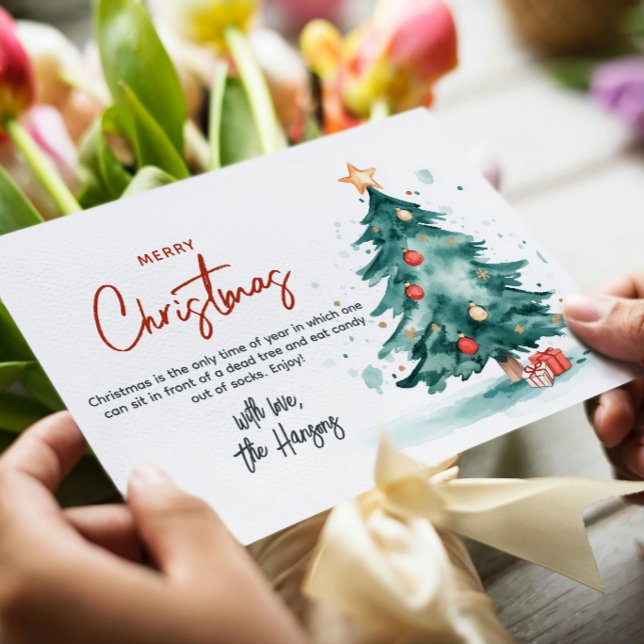 Cartão De Festividades Árvore de Natal e Presentes Feliz Natal (Criador carregado)