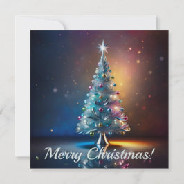 Cartão De Festividades Árvore de Natal Elegante