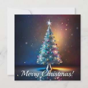 Cartão De Festividades Árvore de Natal Elegante