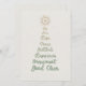 Cartão De Festividades Árvore de Natal Elegante de Tipografia de Script d (Frente/Verso)