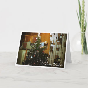 Cartão De Festividades Árvore de Natal em Queijos Quentes